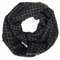 Fashion patchwork viscose checked infinity scarf